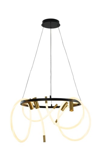 Lampa wisząca LED Tigris Coil 4000K w kolorze złotym - 2985357