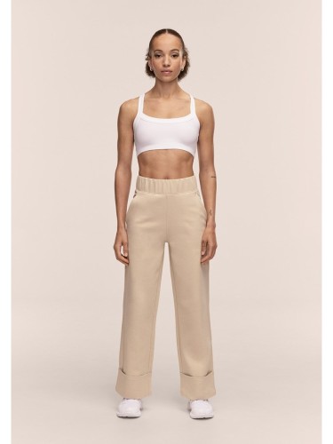 Spodnie damskie CASALL Aria Turn Up Straight Jogger kolor beżowy - L - 3106862