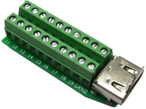 Adapter Delock terminal block (20 pin) -> HDMI