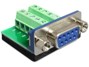 Adapter Delock terminal block (10 pin) -> DB9 COM(F)