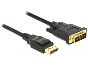 Kabel adapter Delock DisplayPort v1.2A - DVI-D (24+1) M/M 5m czarny Single Link
