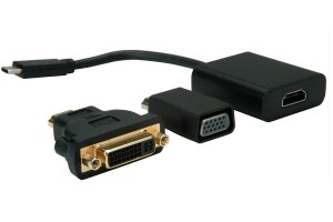 Adapter VALUE USB 3.1 USB-C  na HDMI/DVI/VGA, M/M [58584]