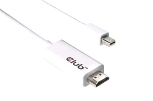 Kabel Club 3D CAC-1173 MINI DISPLAY PORT 1.2 CABLE MALE TO HDMI 2.0 MALE 4K 60HZ UHD/ 3D ACTIVE ADAPTER 3METERS /9.84FT