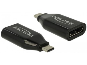Adapter Delock USB type-C(M) - DisplayPort(F) 4k 60 Hz czarny