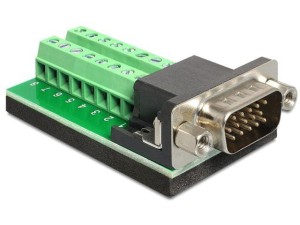 Adapter Delock terminal block (16 pin) -> VGA(M)