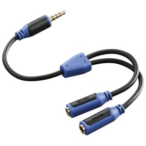 Kabel adapter Hama do PS4 2x Jack 3,5 (F) - Jack 3,5 (M)