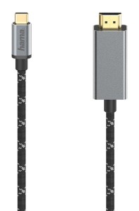 Kabel adapter Hama Premium USB-C - HDMI 4K 1,5m czarny