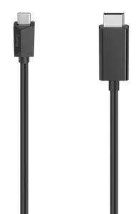 Kabel adapter Hama USB-C - Displayport 4K, 1,5m czarny