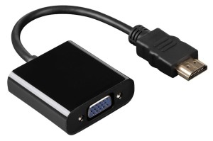 Kabel adapter Hama HDMI M - VGA F czarny