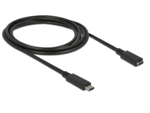 Przedłużacz USB 3.1 Delock C(M) - C(F) 2m czarny