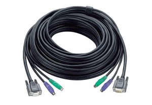 Kabel ATEN 2L-1005P PRZED (5m; D-Sub (VGA), PS/2 M - 2x PS/2, D-Sub (VGA) F; kolor czarny)