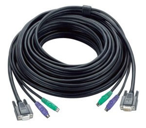Kabel ATEN 2L-1010P PRZED (10m; D-Sub (VGA), PS/2 M - 2x PS/2, D-Sub (VGA) F; kolor czarny)
