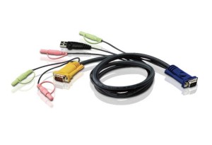 ATEN 2L-5305U Kabel HD15 - SVGA + mysz + klawUSB +  Audio 5.