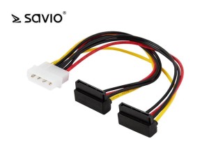 Kabel SAVIO AK-19 (Molex 4-pin - SATA ; 0,18m)