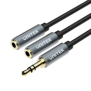 Kabel Unitek miniJack 3,5mm (M) - 2x 3,5mm ( F)