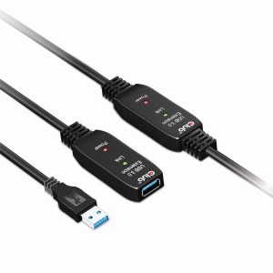 Kabel USB Club3D CAC-1406 USB 3.2 Gen1 Active Repeater Cable 15m M/F 28 AWG