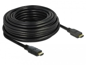 DELOCK KABEL HDMI M/M V2.0 15M AKTYWNY CZARNY 85285