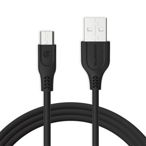 Kabel Somostel SMS-BT09 ECL micro USB 3.1A Quick Charger QC 3.0 1m Powerline czarny