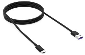 Kabel USB Krux KRX0054 USB-A => USB-C czarny 1,2m
