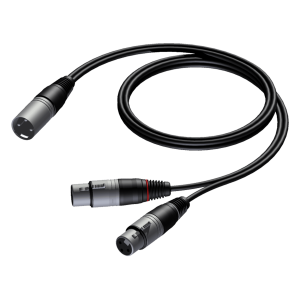PROCAB KABEL 2 X ZŁĄCZE ŻEŃSKIE XLR – ZŁĄCZE MĘSKIE XLR, 1,5 M