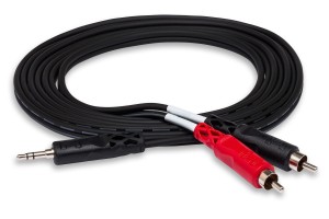 Hosa - Kabel breakout TRS 3.5 - 2 x RCA 3m