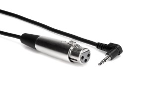 Hosa - Kabel do kamer XLRf - TRS R 3.5mm 0.3m