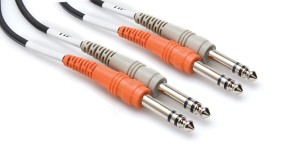 Hosa - Kabel 2 x TRS 6.35mm - 2 x TRS 6.35mm 4m