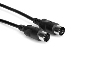 Hosa - Kabel MIDI 0.3m czarny