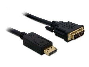 Kabel Delock DisplayPort (M)->DVI-D(M)(24+1) DUAL LINK 1m