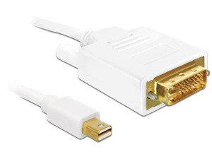 Kabel Delock mini DisplayPort - DVI-D M/M 2m biały dual link