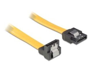 Kabel Delock SATA DATA 0,5m z zatrzask. metal. i końcówką 90
