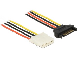 Kabel Delock SATA zasilający (M) -> Molex (F) 0,3m
