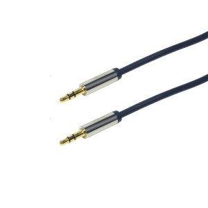 Kabel audio stereo LogiLink CA10050 3,5 mm, M/M, 0,5m, niebieski