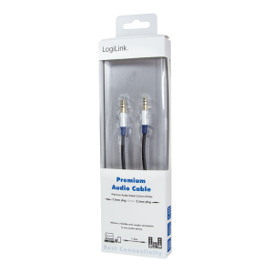 Kabel audio LogiLink Premium BASC15 3,5mm M/M 1,5m