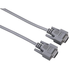 Kabel do monitora Hama D-Sub 15-pin - 15-pin 3m szary