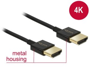 Kabel HDMI Delock HDMI-HDMI High Speed Ethernet 4K 3D 0.5m