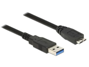 Kabel USB Micro AM-BM 3.0 Delock 1m czarny