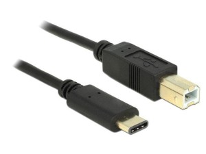 Kabel USB Delock USB type-C(M) -> USB-B(M) 2m czarny