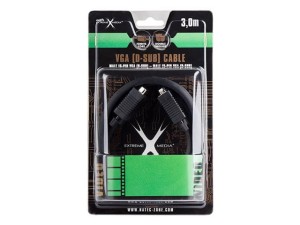 Kabel VGA M/M Natec Extreme Media NKA-0352 3m z dławikiem ferrytowym (blister)