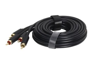 Kabel Unitek Y-C945BK 2x RCA (M) - 2x RCA (M) 1,5m, Gold