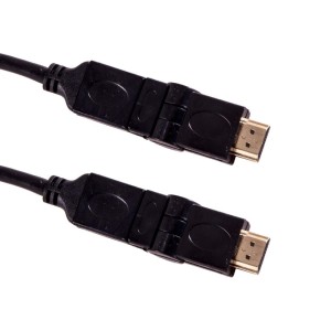Kabel HDMI Esperanza EB196 HDMI/HDMI 1,5m obrotowy czarny