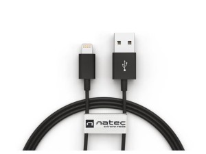 Kabel Natec Lightning(M) - USB-A(M) 1,5m czarny MFi