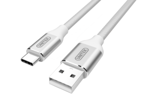 Kabel Unitek Y-C4025ASL Premium USB-USB TypC 2.0; Silver
