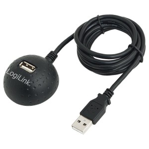 Kabel USB LogiLink CU0013B USB A(M)>USB A(F) stacja dokująca
