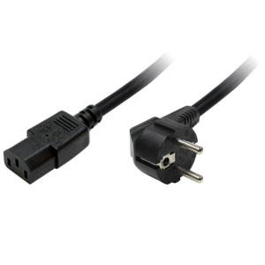 Kabel zasilający LogiLink CP090 Schuko > C13 VDE czarny 1,8m