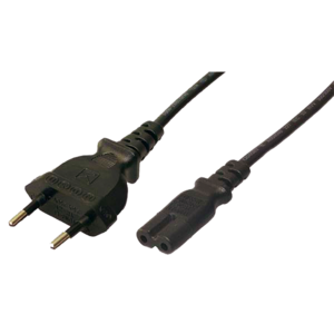 Kabel zasilający LogiLink CP092 Euro-8 > C7 VDE czarny 1,8m