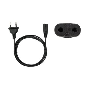 Kabel zasilający Akyga AK-RD-02A do notebooka 2pin ósemka IEC C7 CEE 7/16 3m wtyk EU