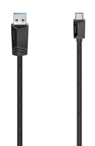 Kabel Hama USB 3.2 Gen 1 Typ C - USB A, 5 Gbit/s 0,75m czarny