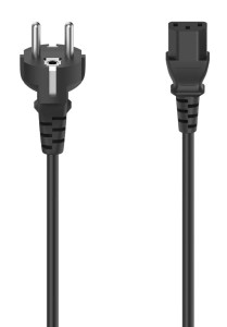 Kabel zasilający Hama 3-pin 2,5m czarny