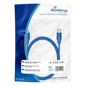 Przedłużacz USB 3.0 MediaRange MRCS151 1,8m, niebieski